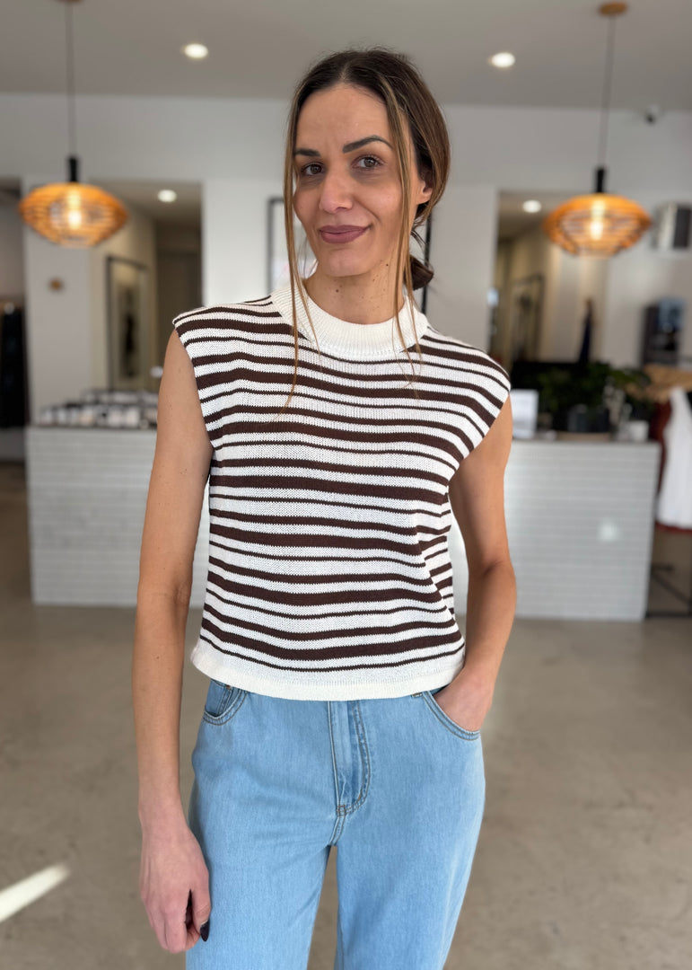 PALMER STRIPE KNIT TANK
