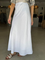 LAGOS LINEN SKIRT WHITE