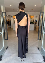 Load image into Gallery viewer, AGNES RUFFLE MAXI DRESS - BLACK
