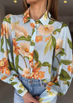 Load image into Gallery viewer, FLEETWOOD BLOUSE - MAIORI BLUE
