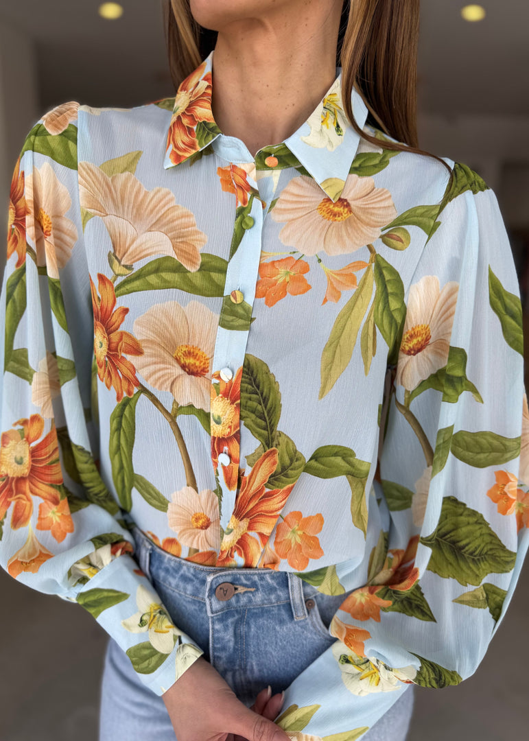 FLEETWOOD BLOUSE - MAIORI BLUE