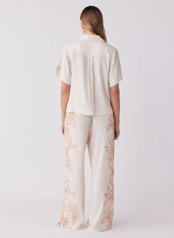 LOLITA SHIRT ECRU FLORAL