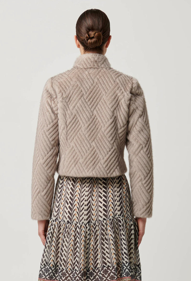 CLOVER FAUX FUR JACKET