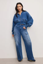 Load image into Gallery viewer, JEANIUS ZIP UP HOODIE
