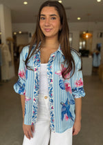 Load image into Gallery viewer, PRINTED COLLAR SHIRT - PARADISE
