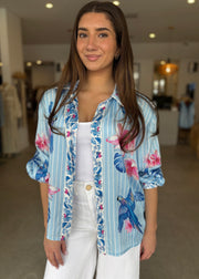 PRINTED COLLAR SHIRT - PARADISE