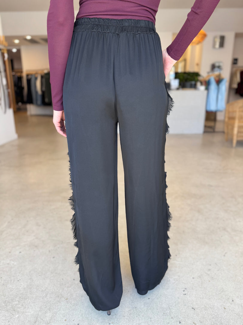 SILK BLEND FRAY PANT