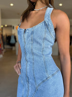 Load image into Gallery viewer, SABINE DENIM DRESS
