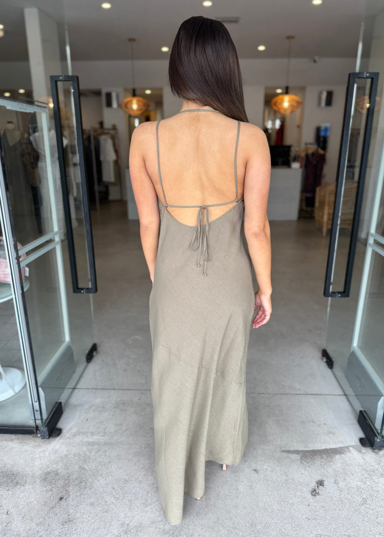 WINFIELD MAXI DRESS - DEEP SAGE