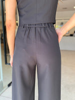 Load image into Gallery viewer, BETTINA WIDE LEG PANT BLACK
