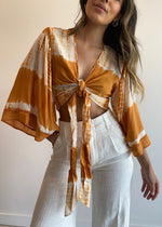 Load image into Gallery viewer, JOPLIN BOLERO MUSTARD TIE DYE
