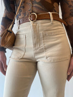 Load image into Gallery viewer, SANCTION WIDE LEG JEAN - ECRU
