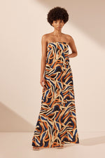 Load image into Gallery viewer, PALMA STRAPLESS MAXI DRESS