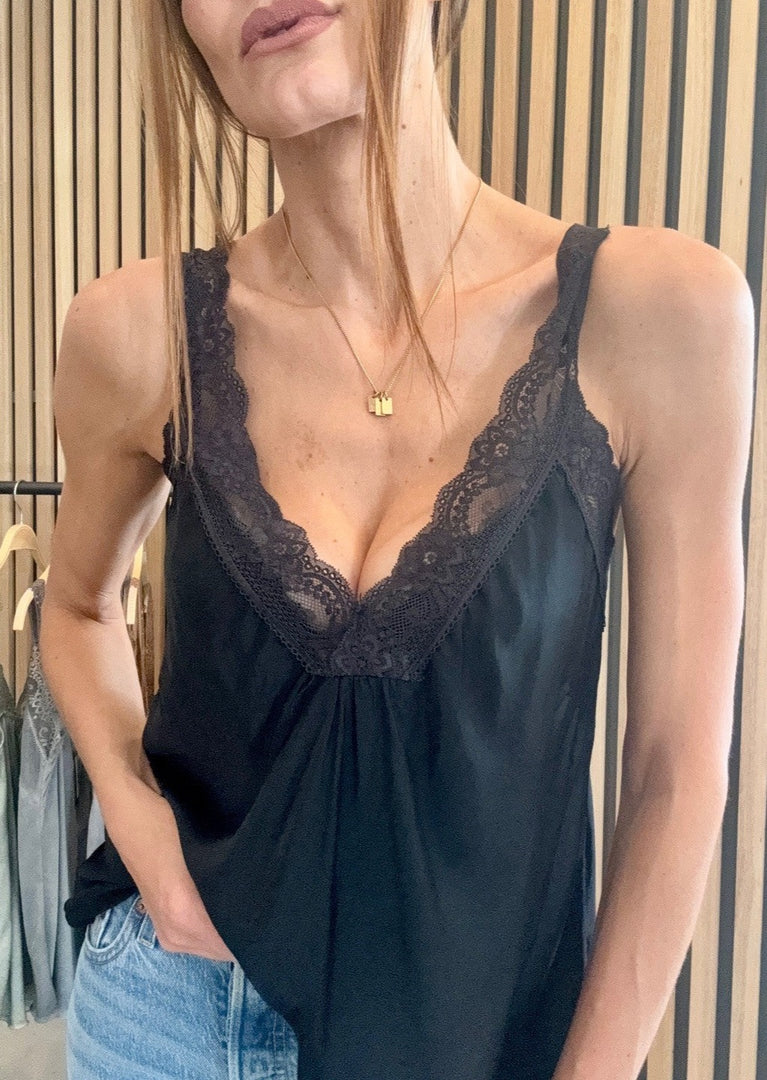 LACE CAMI - BLACK