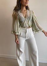 Load image into Gallery viewer, JOPLIN BOLERO OLIVE TIE DYE
