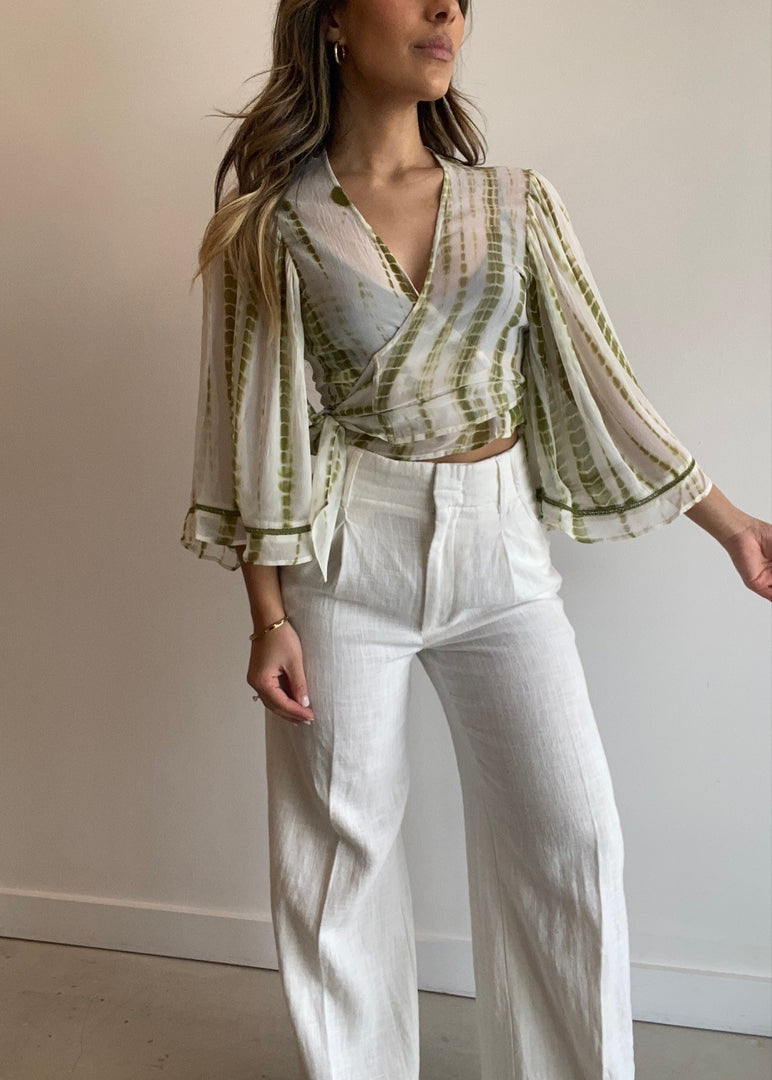 JOPLIN BOLERO OLIVE TIE DYE