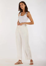 Load image into Gallery viewer, EUGENE LINEN PANT - WHITE
