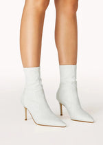Load image into Gallery viewer, RACHAEL BOOT - PALE GREY FAUX SUEDE
