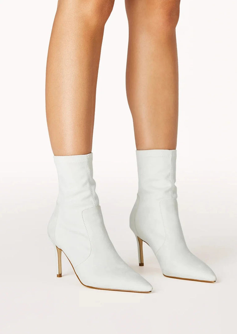 RACHAEL BOOT - PALE GREY FAUX SUEDE