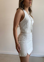Load image into Gallery viewer, JUNO HALTER TOP WHITE
