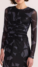Load image into Gallery viewer, AURA MESH MIDI DRESS
