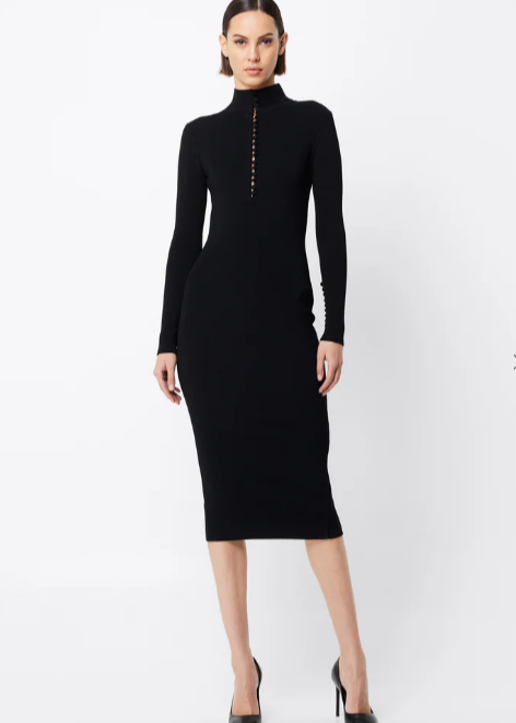 MAYFAIR LS MIDI DRESS