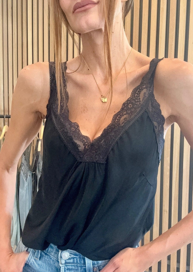 LACE CAMI - BLACK