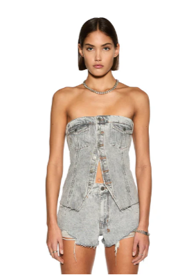 RETRO BUSTIER DIME CRYSTAL
