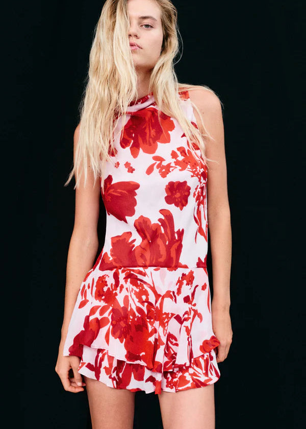 ALEYNA MINI DRESS GERANIUM