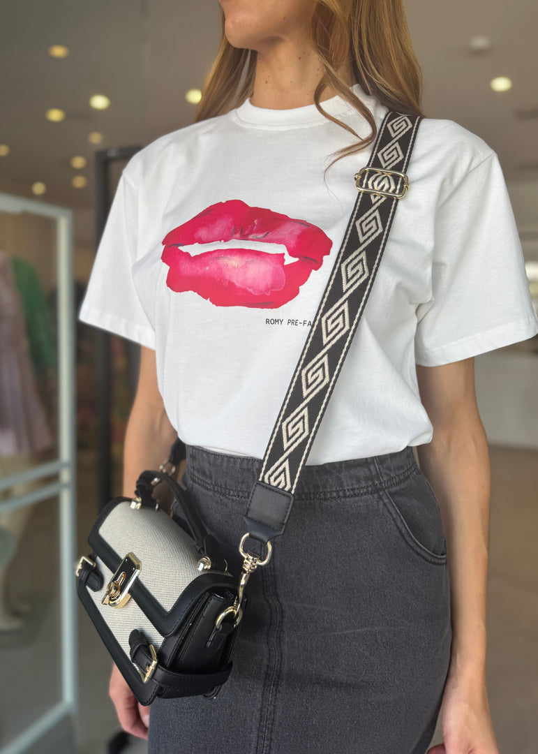 LIPS TEE WHITE