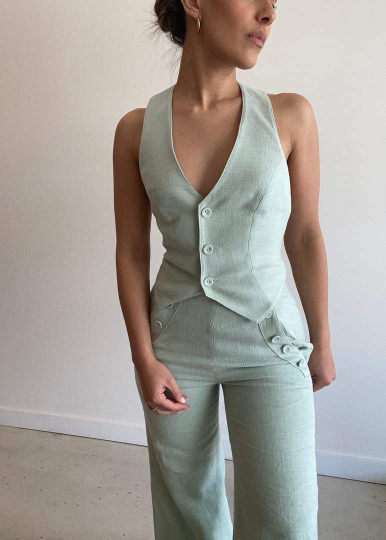 FRANKA VEST PEPPERMINT