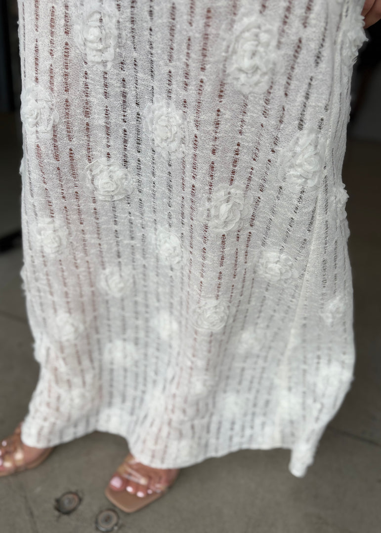 AMELIE STRAPLESS DRESS - IVORY
