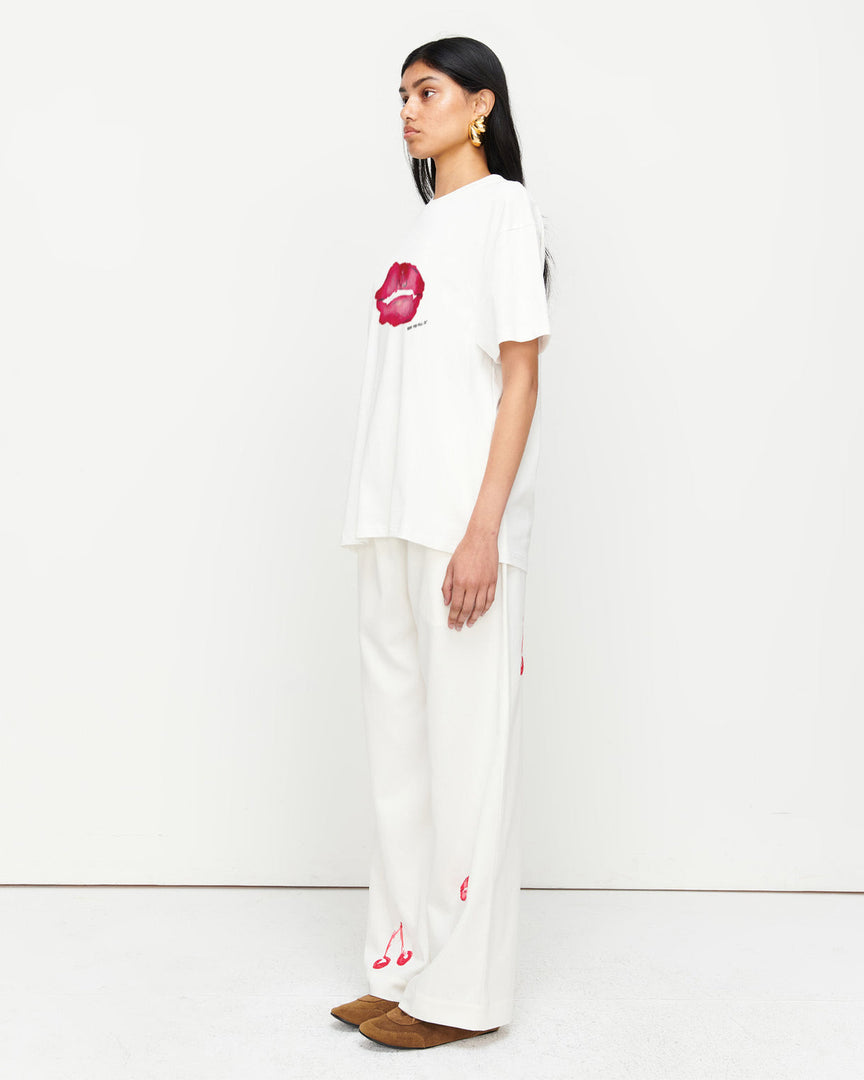 LIPS TEE WHITE