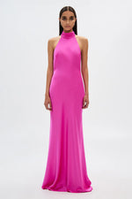 Load image into Gallery viewer, EVIANNA SATIN GOWN - hot pink
