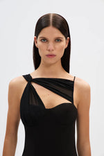 Load image into Gallery viewer, REBEL TWILL MINI DRESS - BLACK
