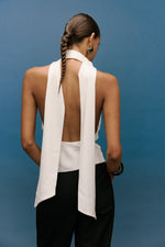 Load image into Gallery viewer, INDRA COWL TOP - IVORY
