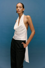 Load image into Gallery viewer, INDRA COWL TOP - IVORY
