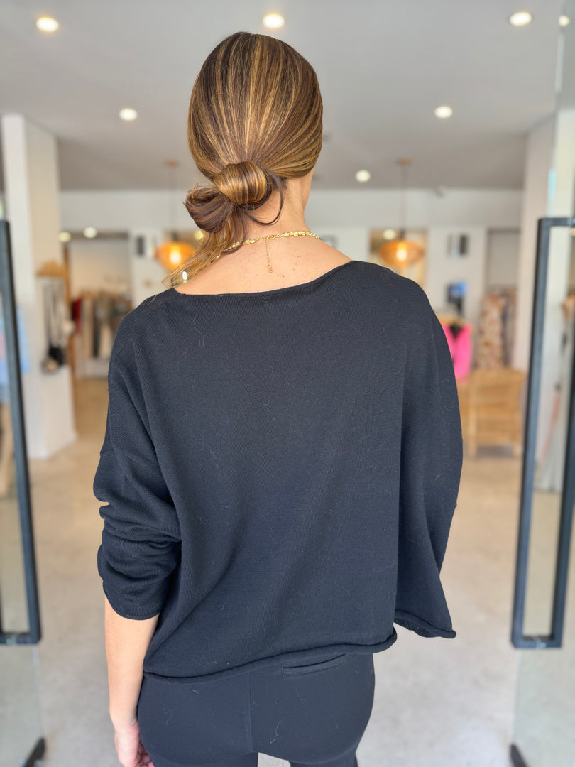 MEDIATE KNIT - BLACK