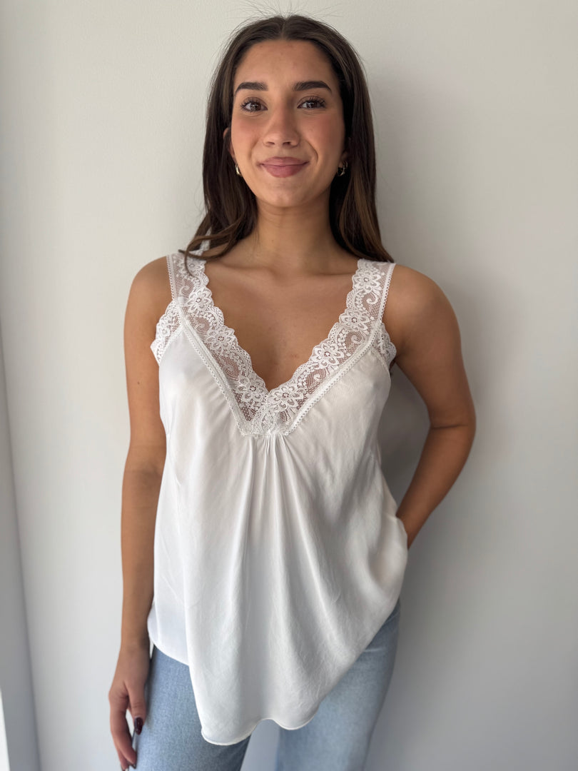 LACE CAMI * PANNA