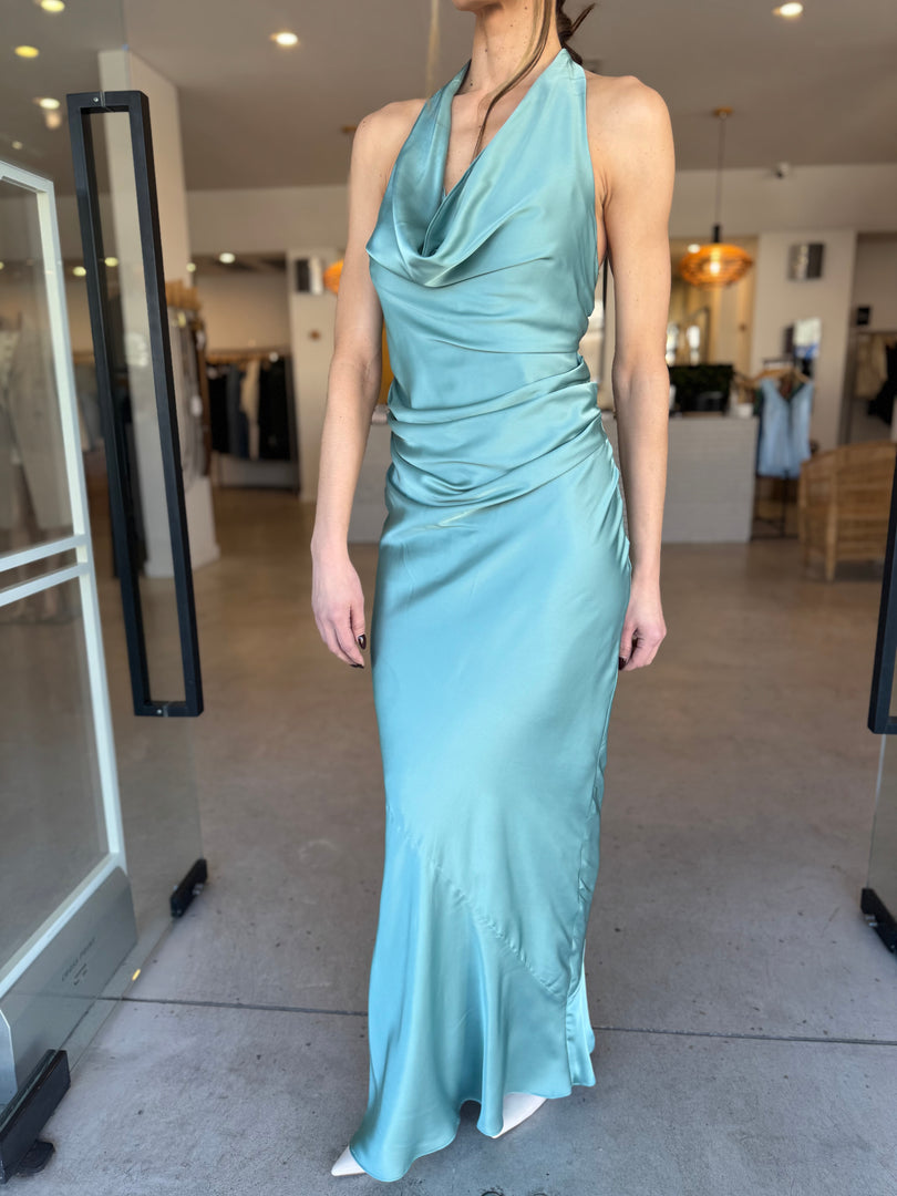PENELOPE DRAPE GOWN - SAGE