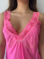 Load image into Gallery viewer, LACE CAMI * FLURO FUXIA
