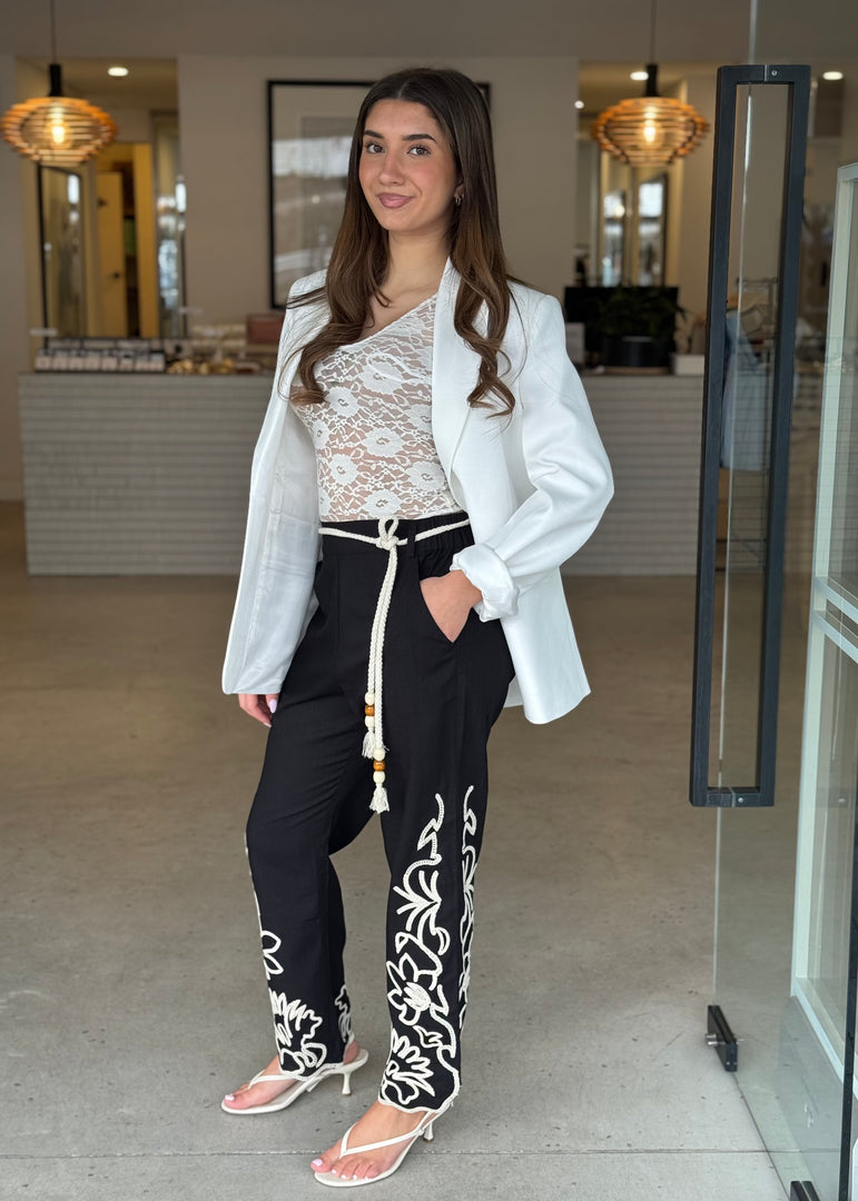 HELM EMBROIDERED PANT