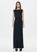 Load image into Gallery viewer, ROCKY SATIN DRESS - BLACK
