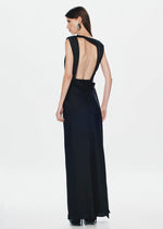 Load image into Gallery viewer, ROCKY SATIN DRESS - BLACK
