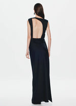 Load image into Gallery viewer, ROCKY SATIN DRESS - BLACK

