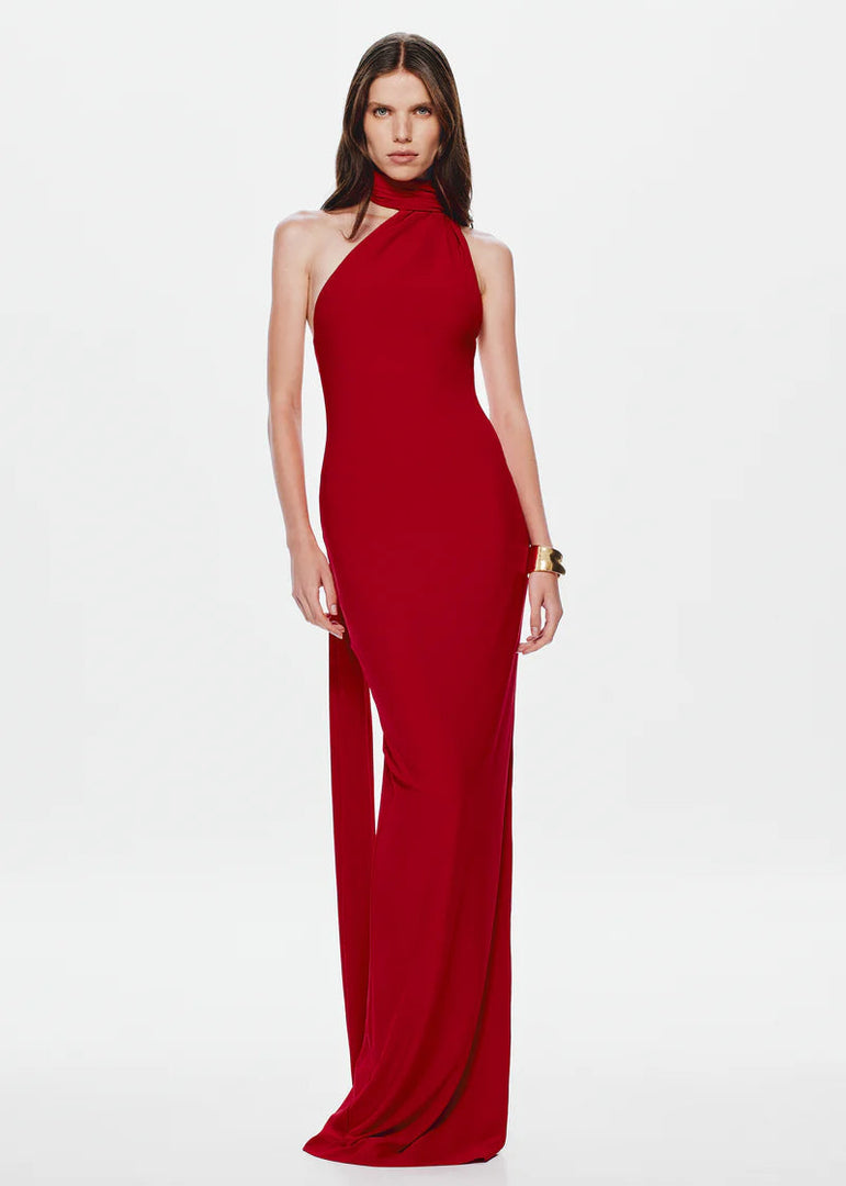 NICOLETTE JERSEY DRESS - CHERRY