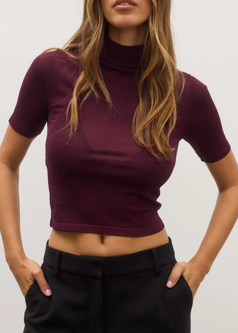 SHAY TOP - PLUM