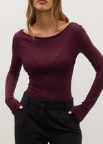 Load image into Gallery viewer, MANI TOP - PLUM
