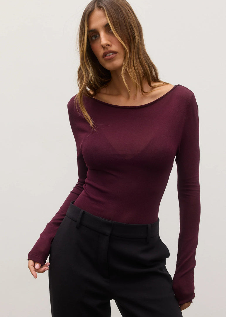 MANI TOP - PLUM