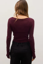 Load image into Gallery viewer, MANI TOP - PLUM
